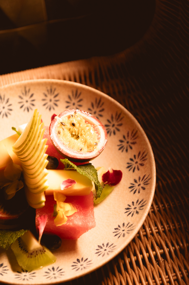 Fining fusion dish of Chef Koji Nakai